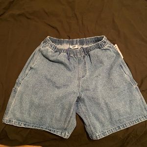 Obey denim jean shorts medium